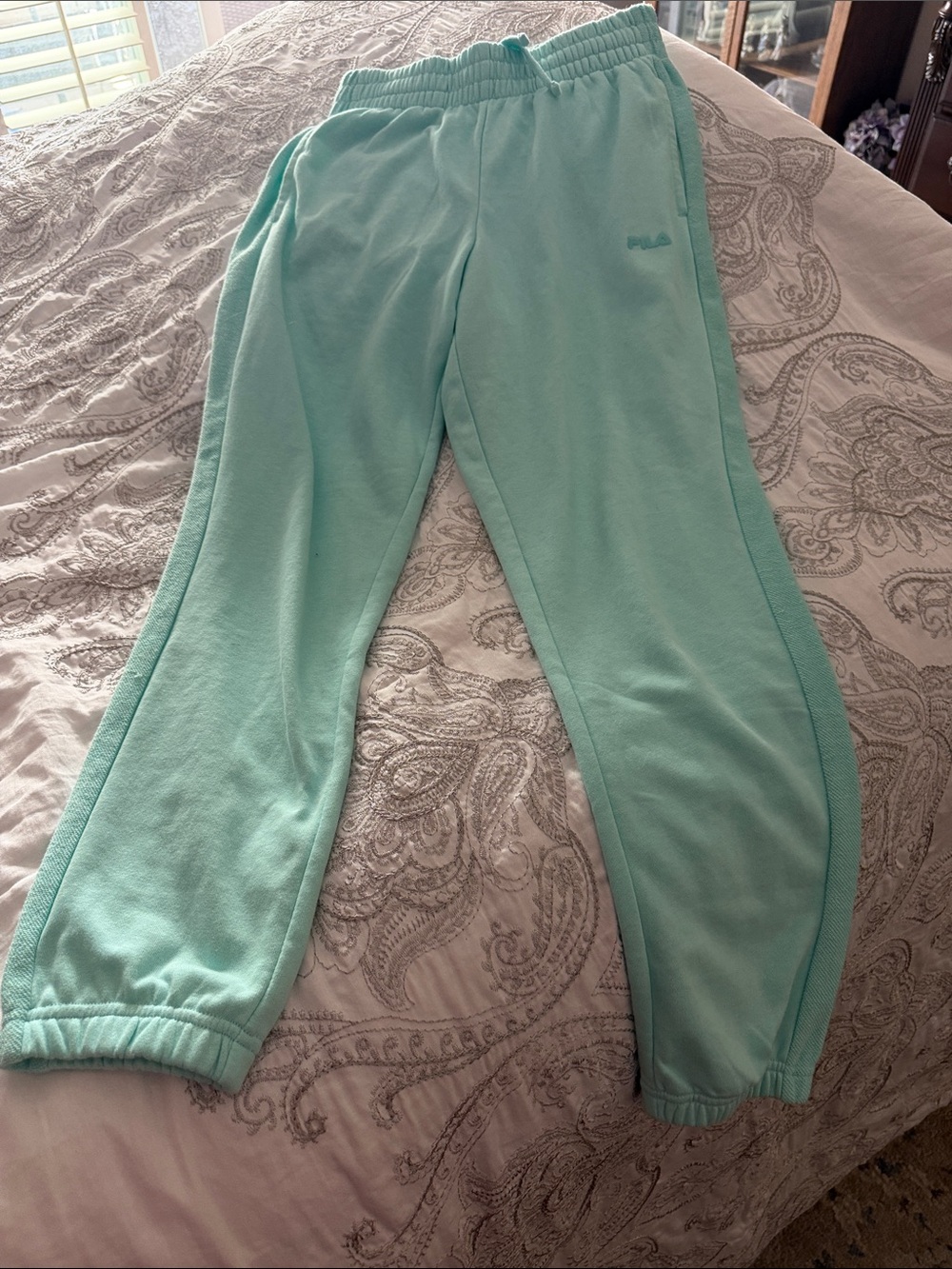 Fila Women's Mint Teal Jogger Sweatpants